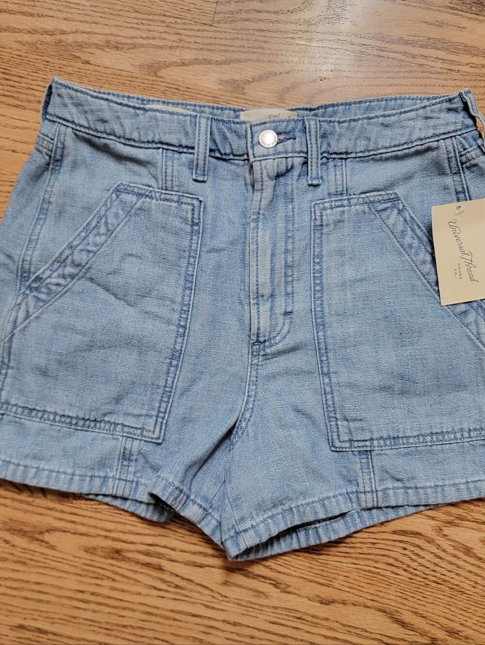 Univeral Thread Light Blue Denim Shorts